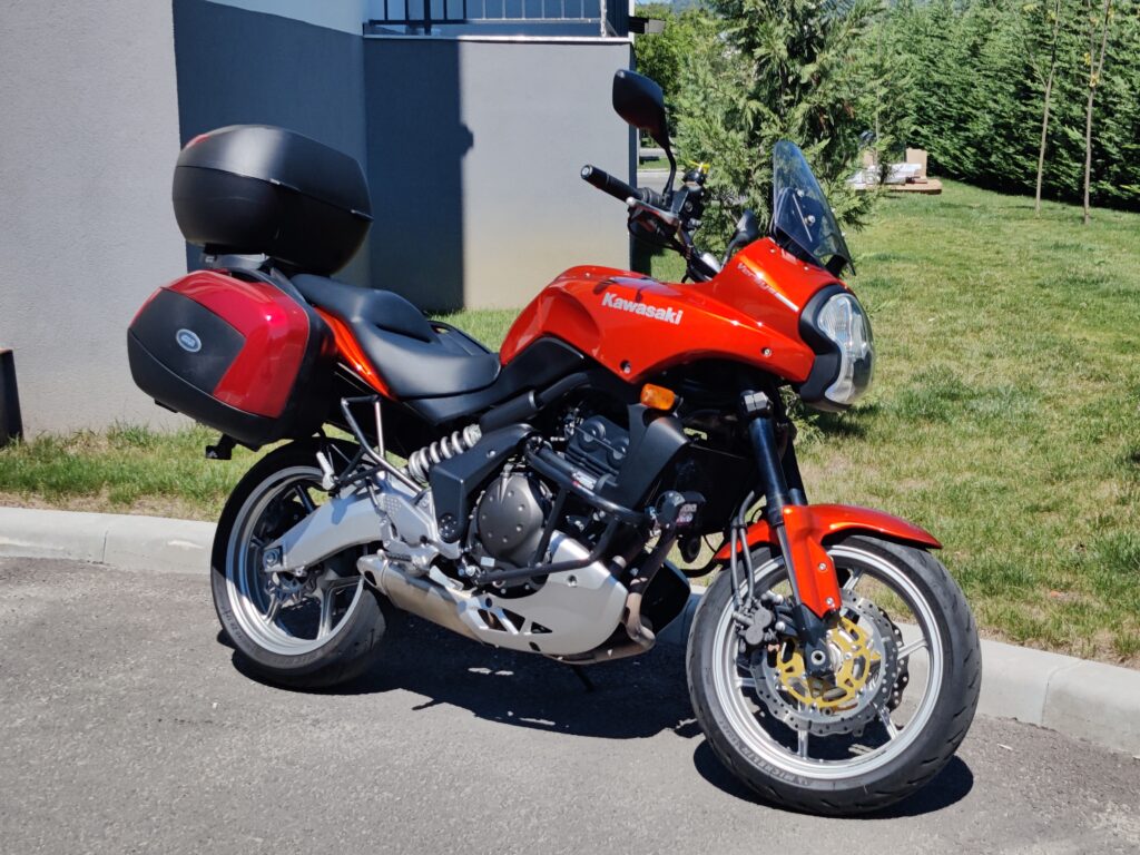 Kawasaki versys, discuri frana noi, sidecase, topcase