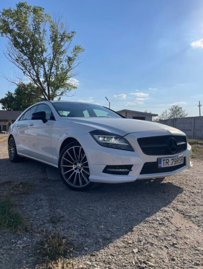 mercedes cls 350 cdi 4 matic amg line alb perlat